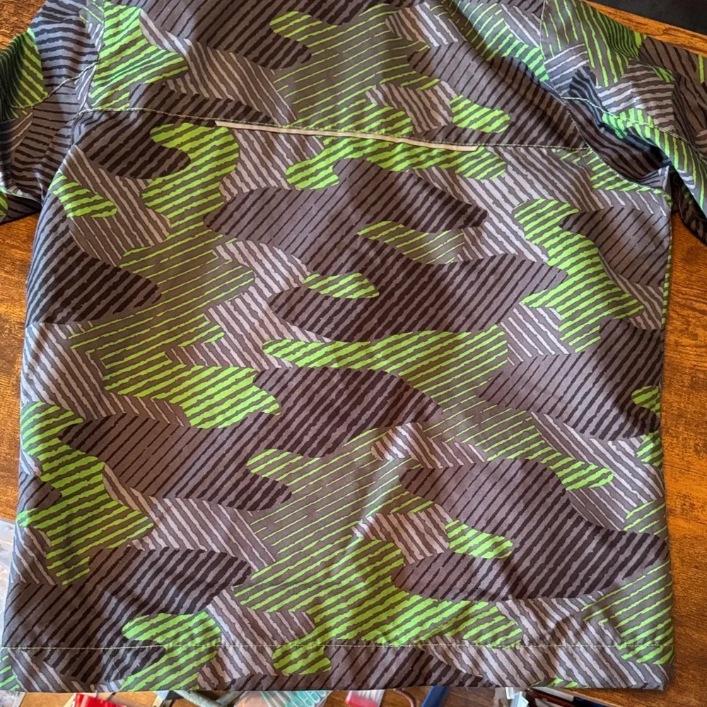 Columbia Kids Green and Black Raincoat